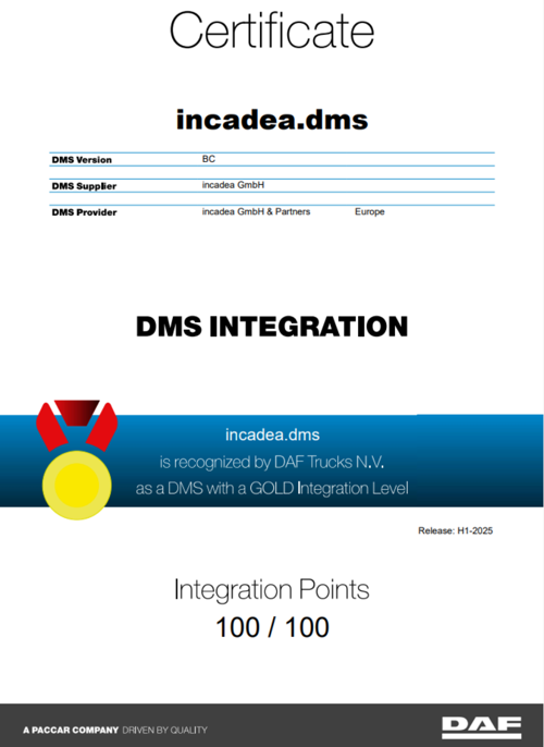 DAF certification